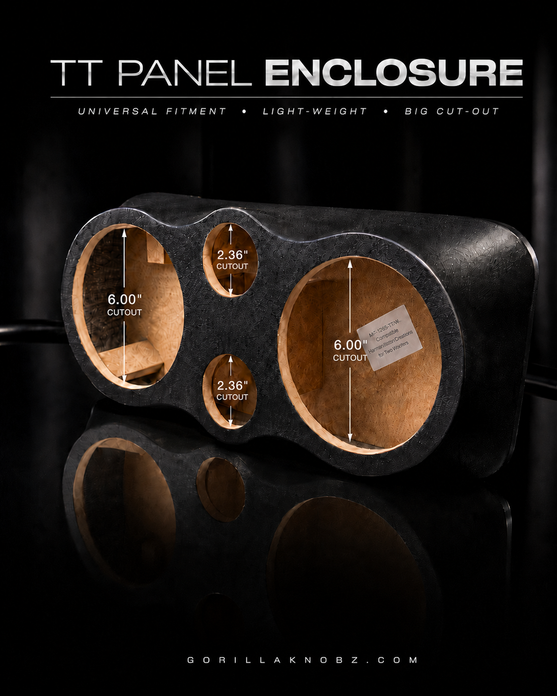 TT Panel Box Enclosure - Big Cut-Out – Gorilla Knobz