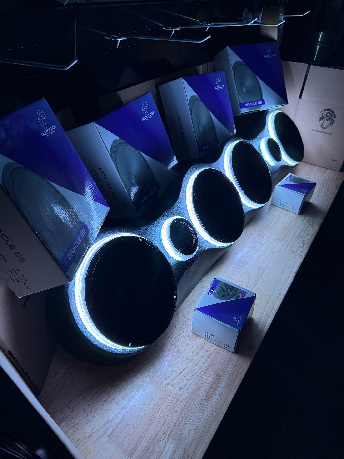 AUDIOCODE SPEAKER RACK BUNDLE WITH LED RINGS