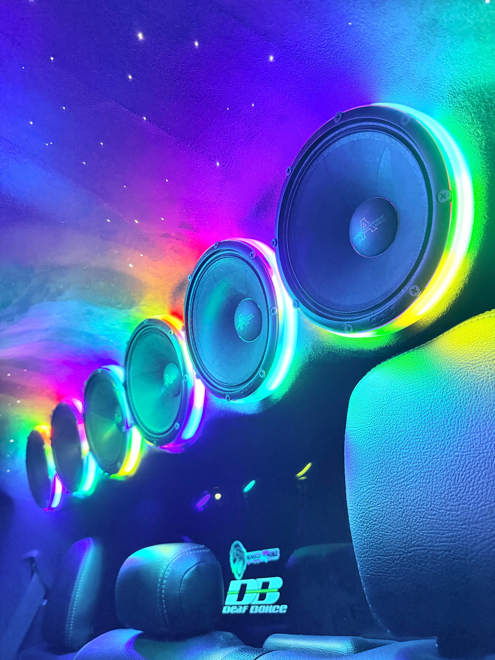 High-Class Series 6.5" Speaker RGB led rings