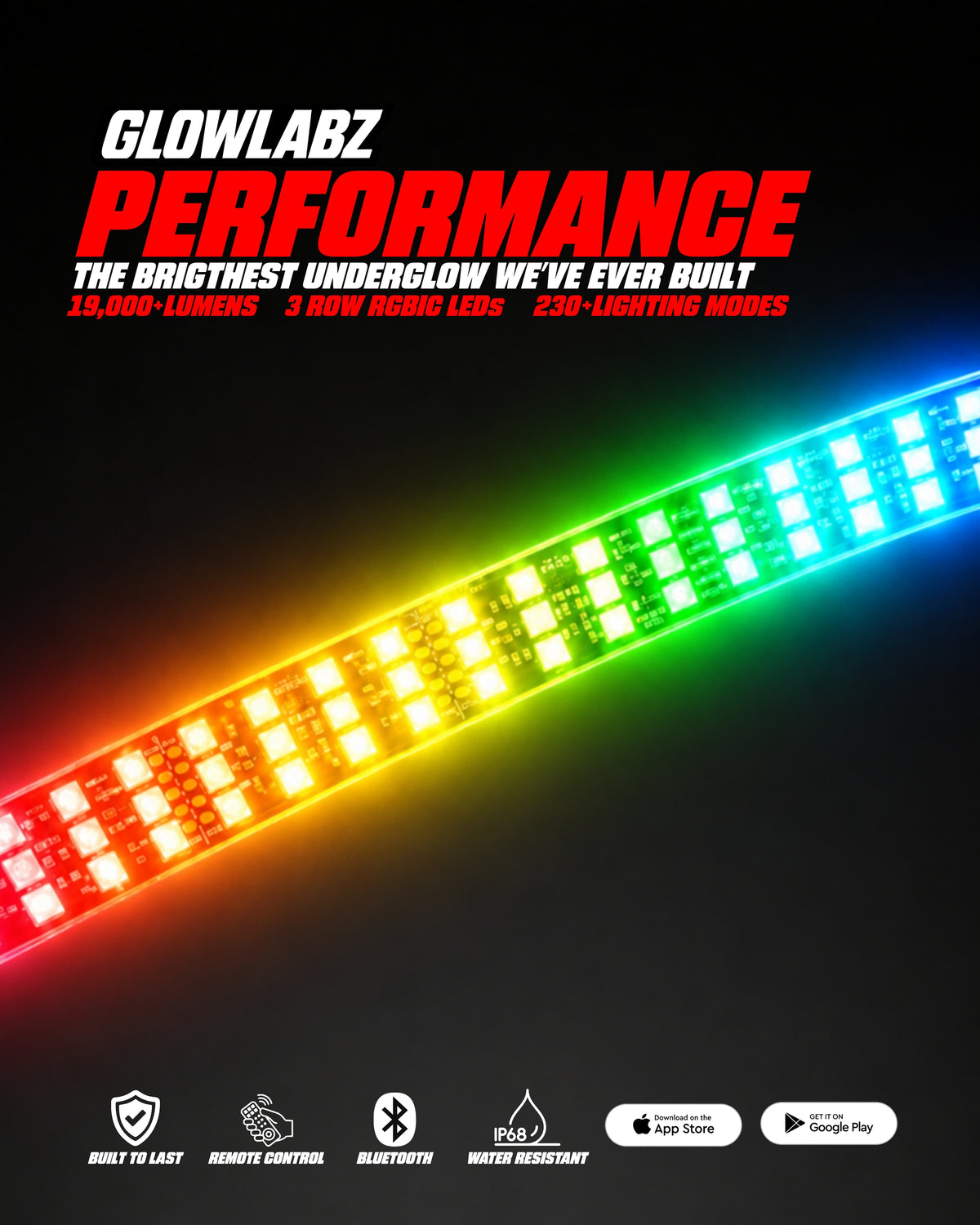 Bright Under Glow for Cars/Trucks - GlowLabz 3 Row