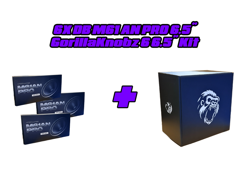 6 6.5" GORILLAKNOBZ & SPEAKERS PACKAGES