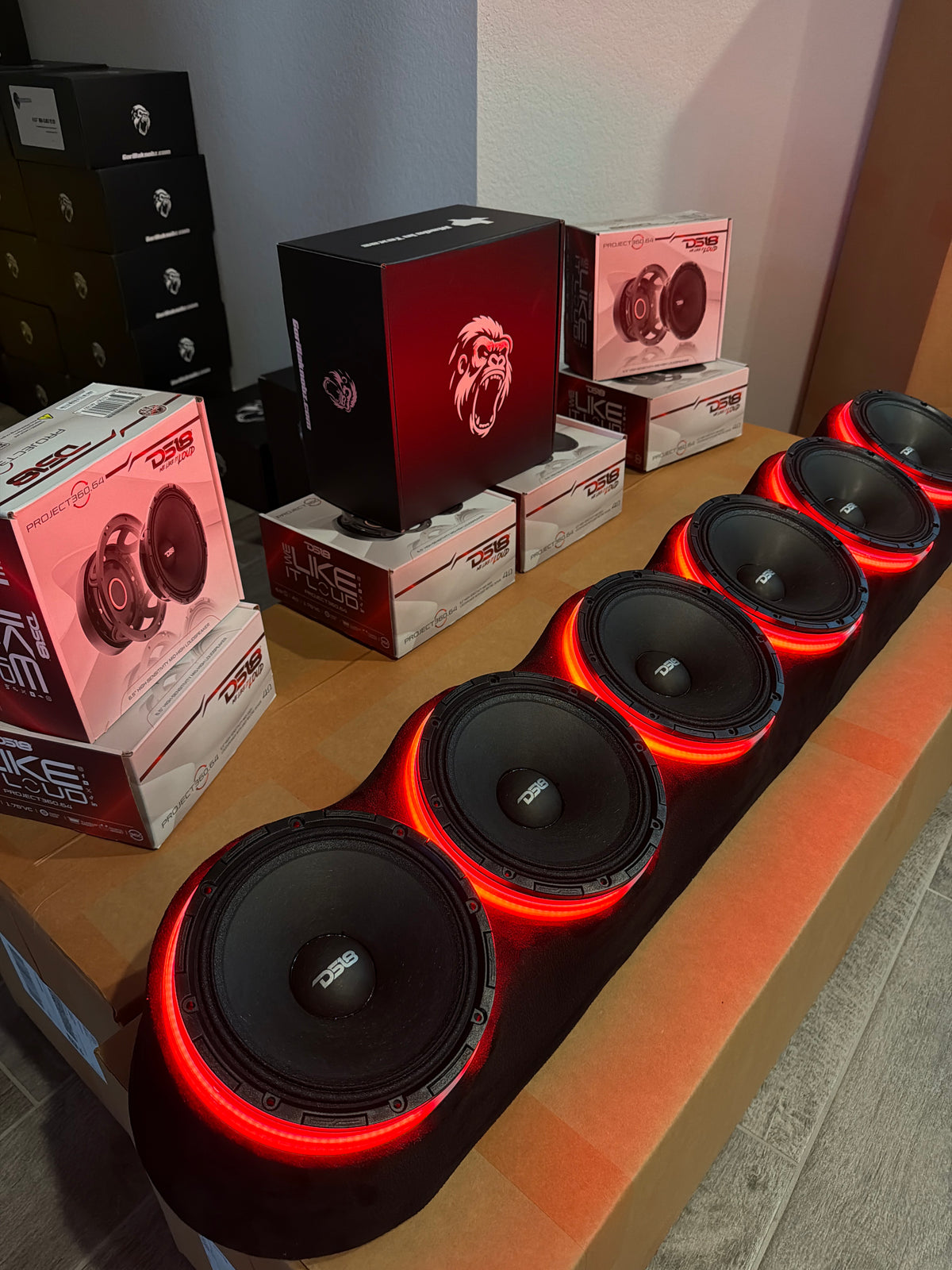 Suede Speaker Rack & Ds18 Project 360 Bundle
