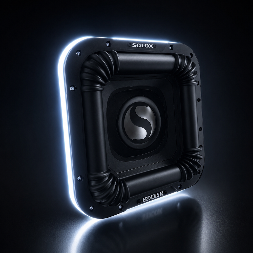 Square Subwoofer RGBIC LED Ring Lights for Kicker Solo X & L7
