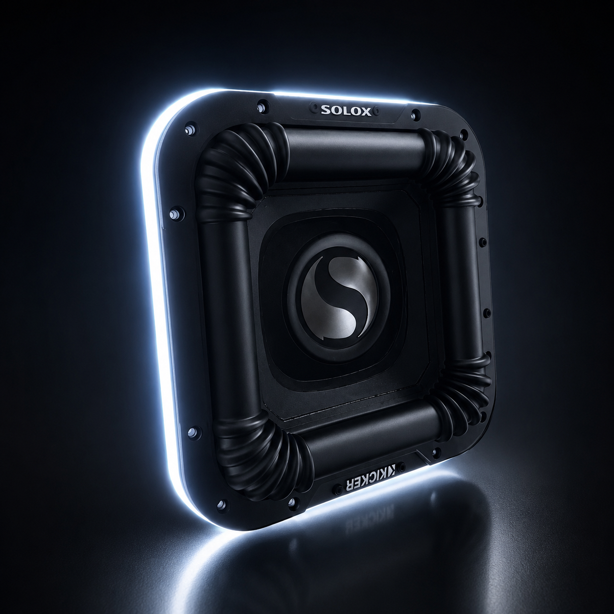 Square Subwoofer RGBIC LED Ring Lights for Kicker Solo X & L7
