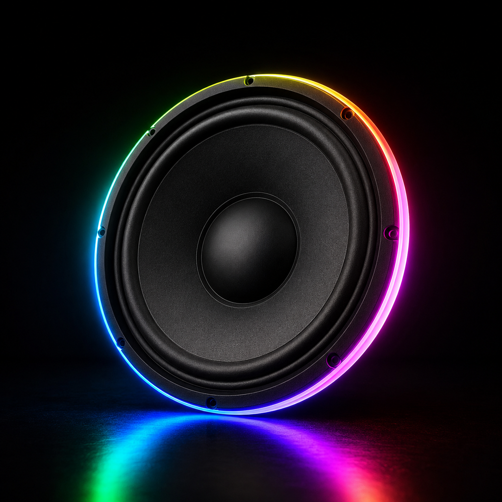 10" Midrange RGBIC LED Speaker Rings – Smart Car Audio Lighting Kit