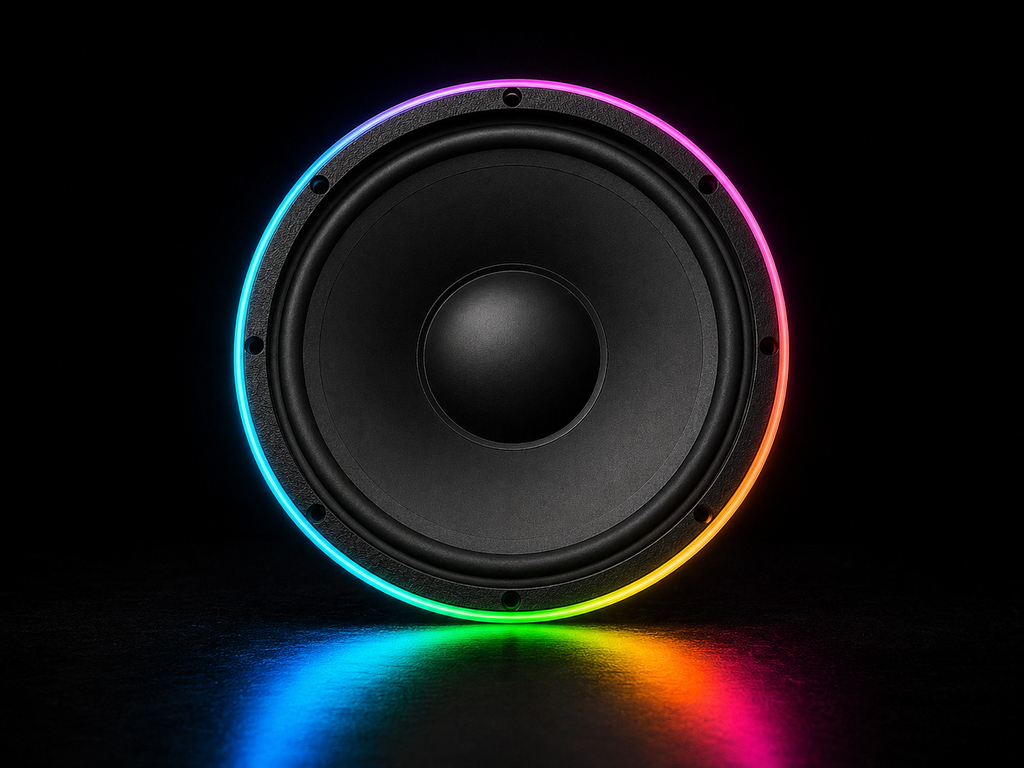 10" Midrange RGBIC LED Speaker Rings – Smart Car Audio Lighting Kit