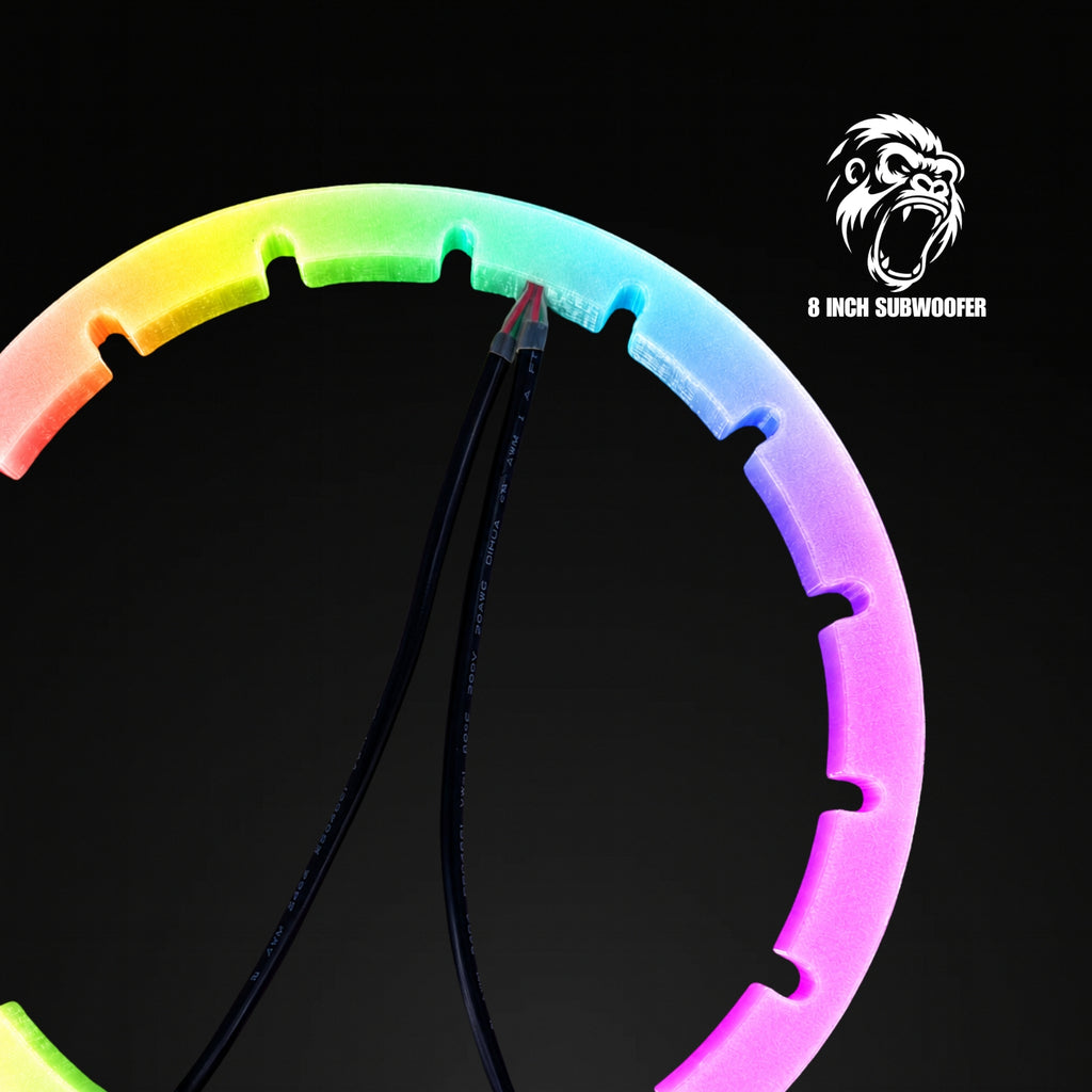 8" Subwoofer Smart RGB LED Rings