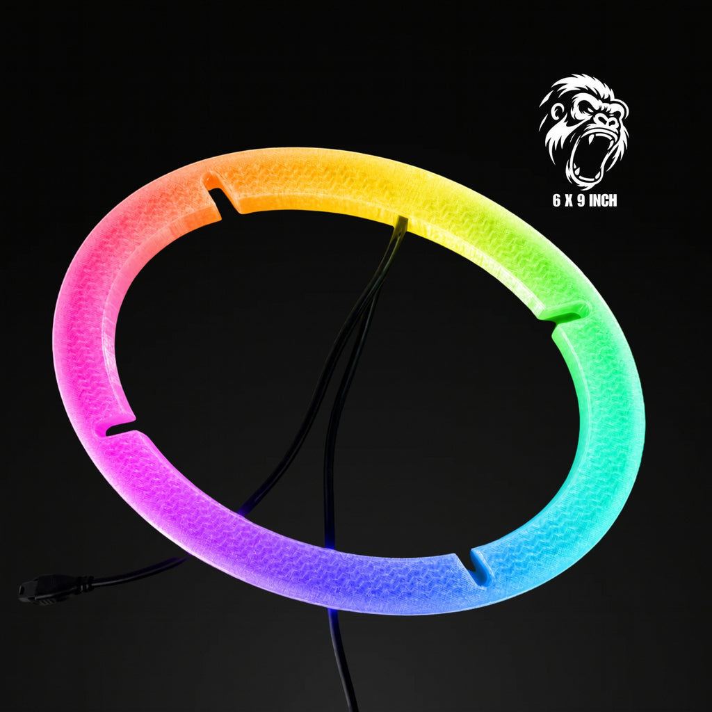 Smart RGB LED 6X9 Coaxial Speaker Rings