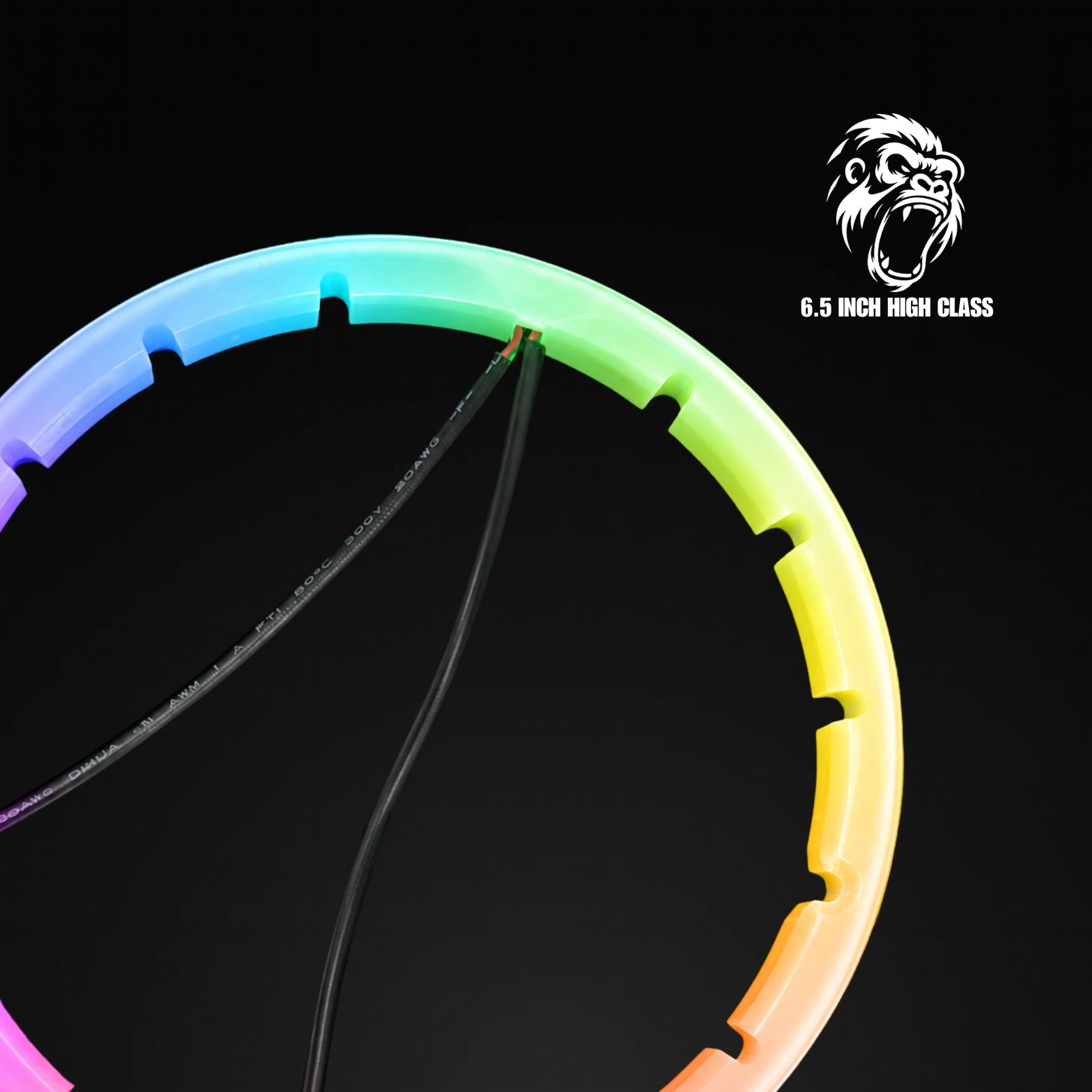 High-Class Series 6.5" Speaker RGB led rings