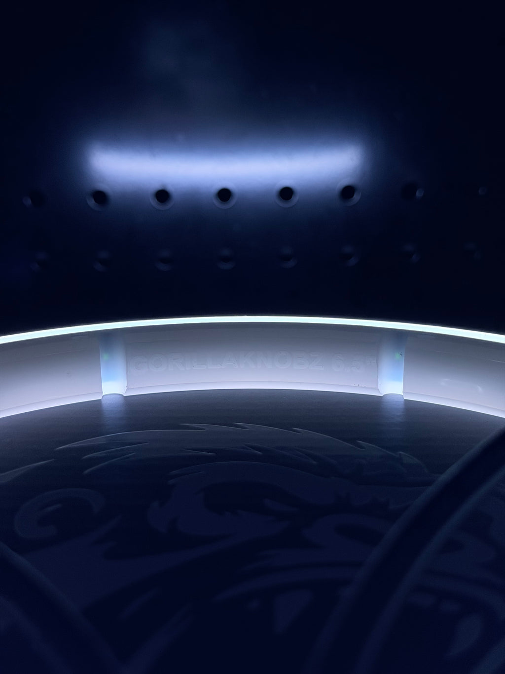 "gorillaknobz 6.5" etched on the inside of the ring.