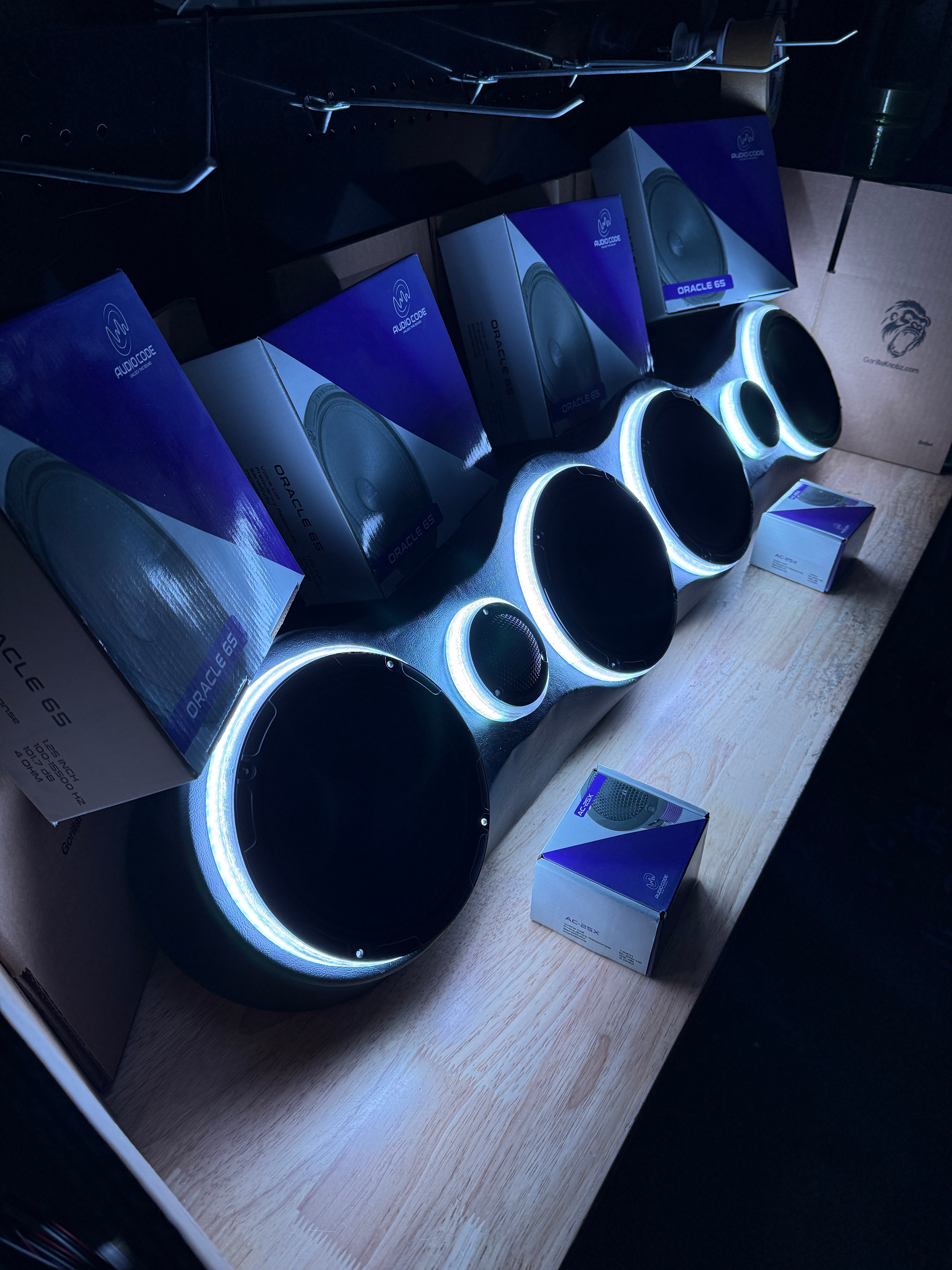 AUDIOCODE SPEAKER RACK BUNDLE WITH LED RINGS – Gorilla Knobz