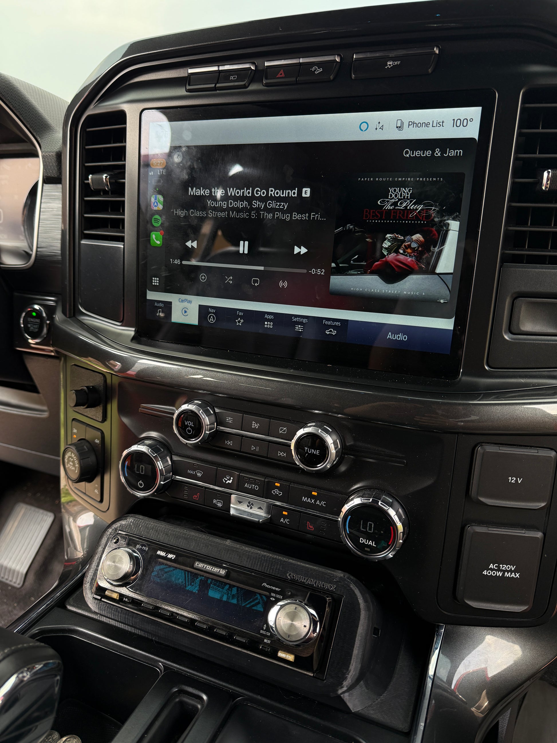 F150 21+ Single Din Mount Plate