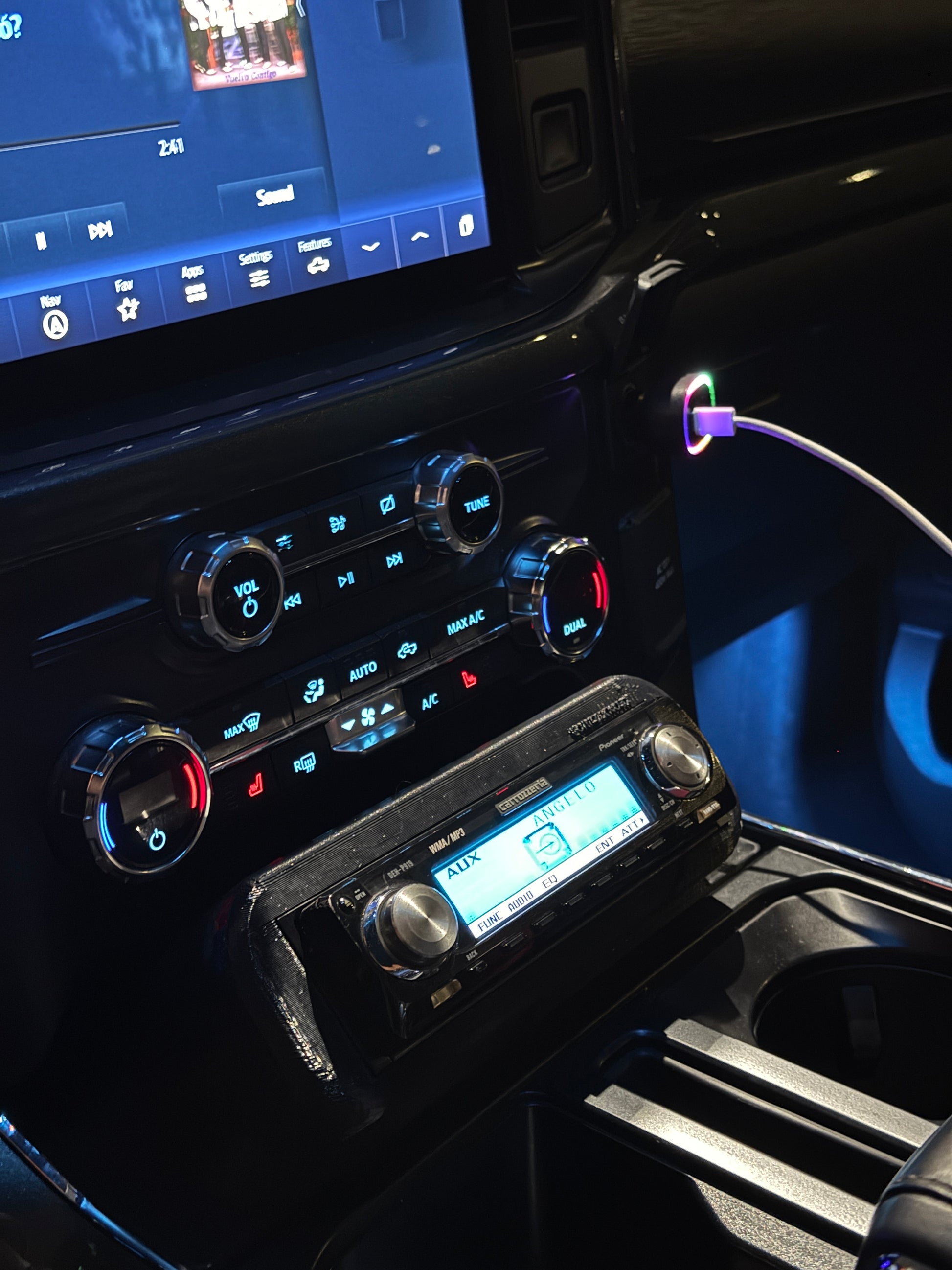 F150 21+ Single Din Mount Plate