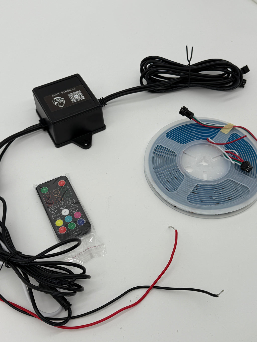GORILLAKNOBZ HARNESS WITH 16.FT RGB ROLL