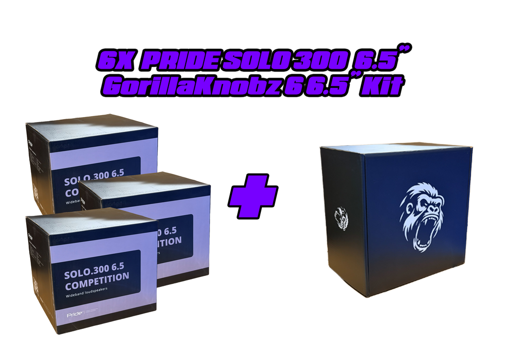 6 6.5" GORILLAKNOBZ & SPEAKERS PACKAGES