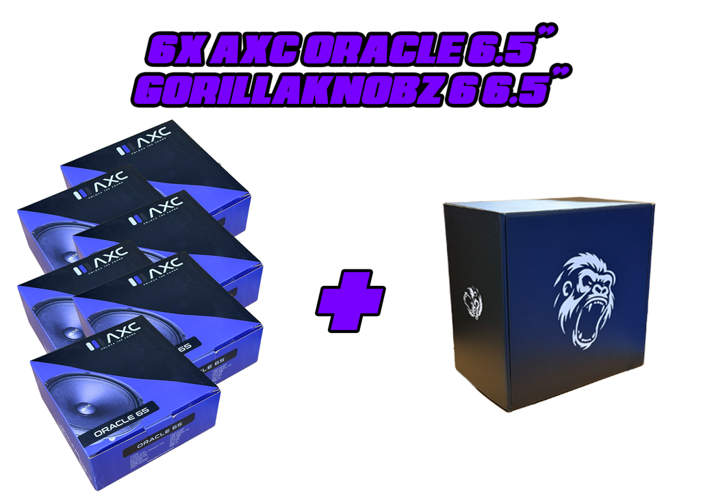 6 6.5" GORILLAKNOBZ & SPEAKERS PACKAGES
