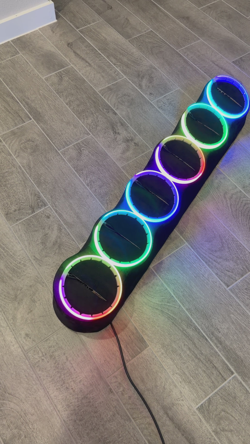 6x 6.5" Speaker Roof Rack with RGBIC LED Rings – Full Suede